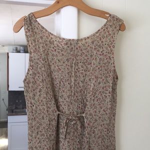 Sweet neutral floral sun dress